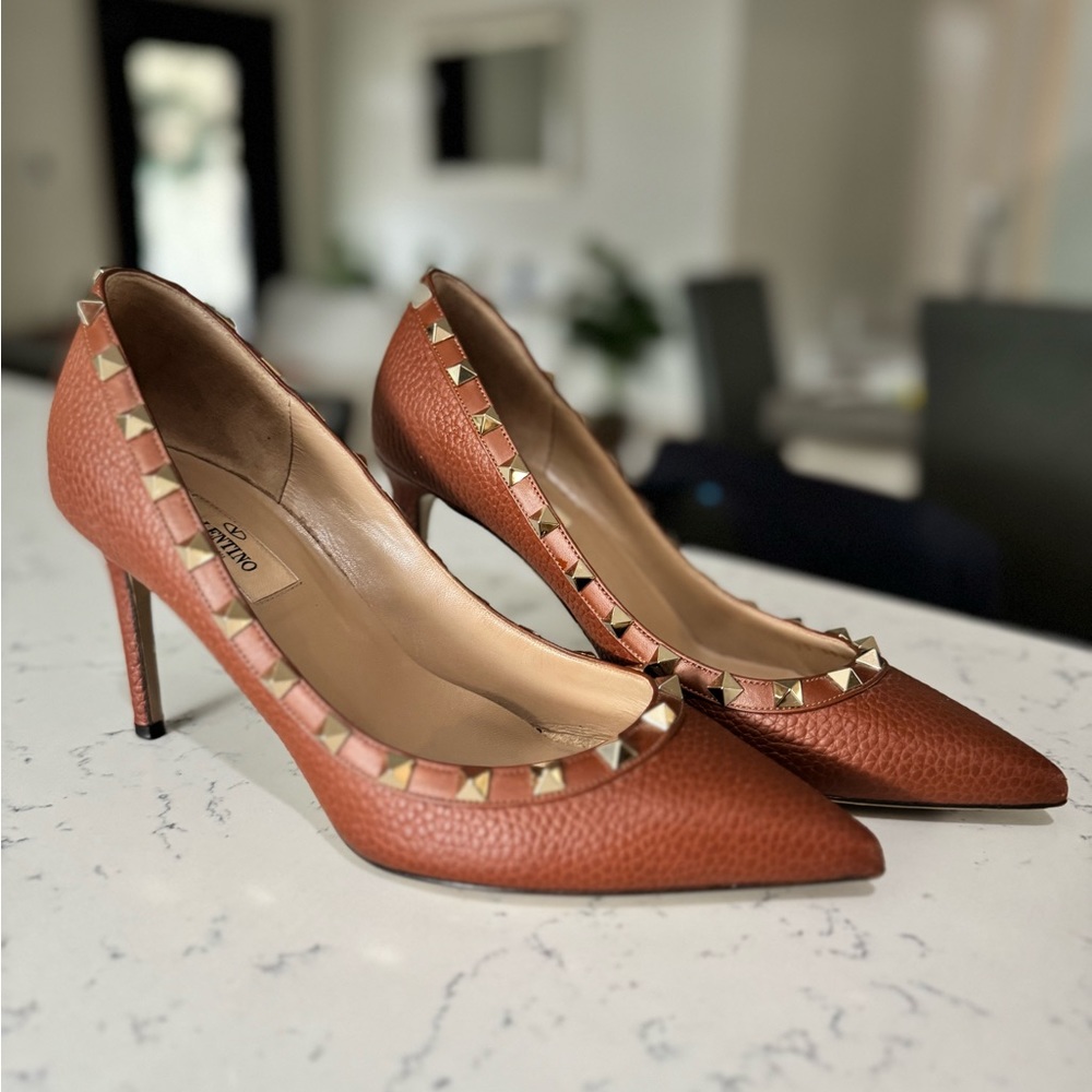 Valentino Garavani rock stud heels, size 38.5